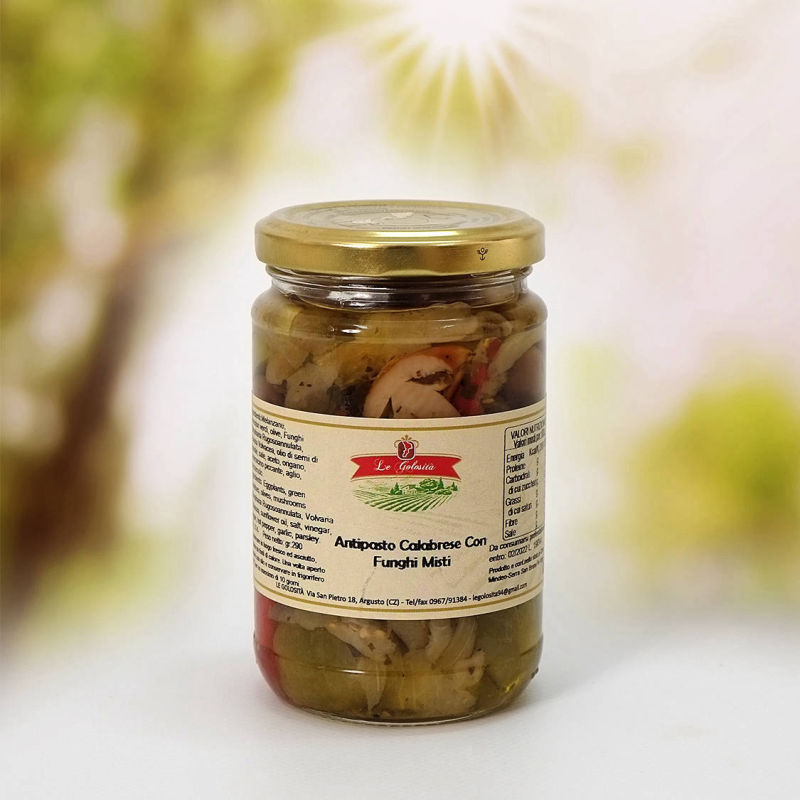 Antipasto calabrese con funghi ml 314