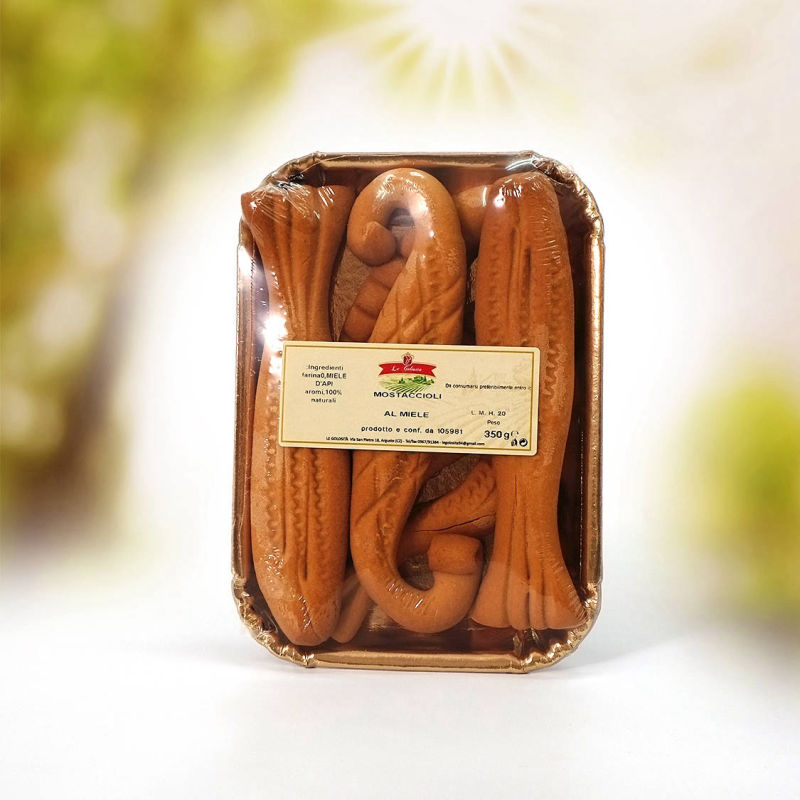 Mostaccioli al miele con e senza zucchero gr 350 - Con Zucchero