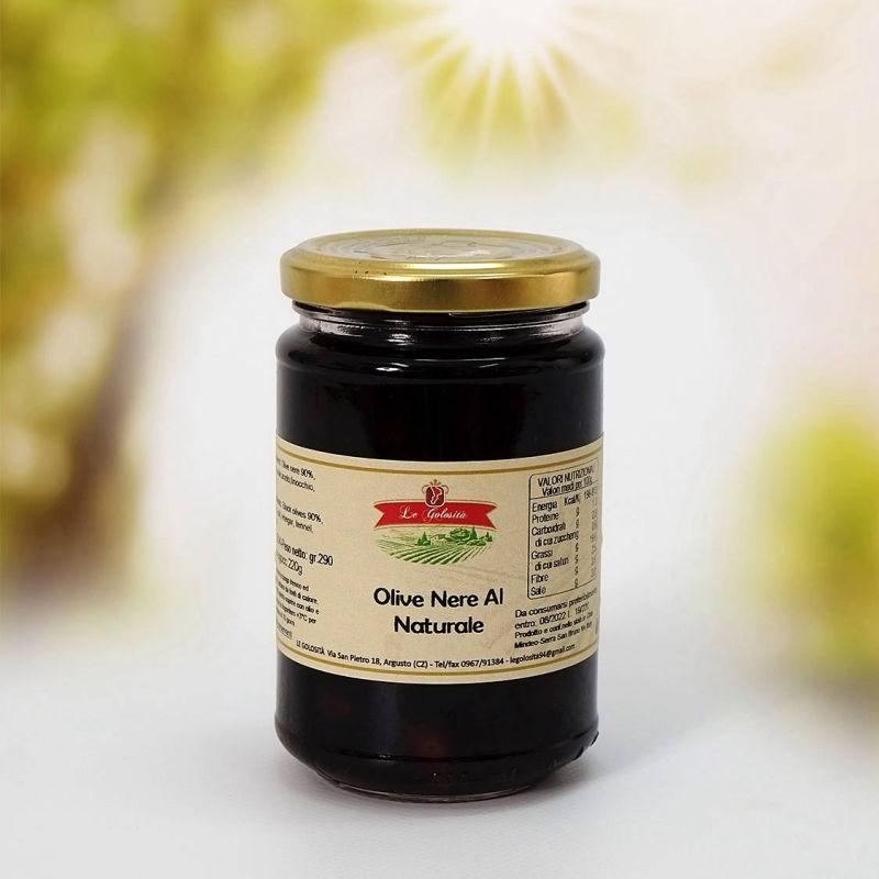 Olive nere al naturale ml 314